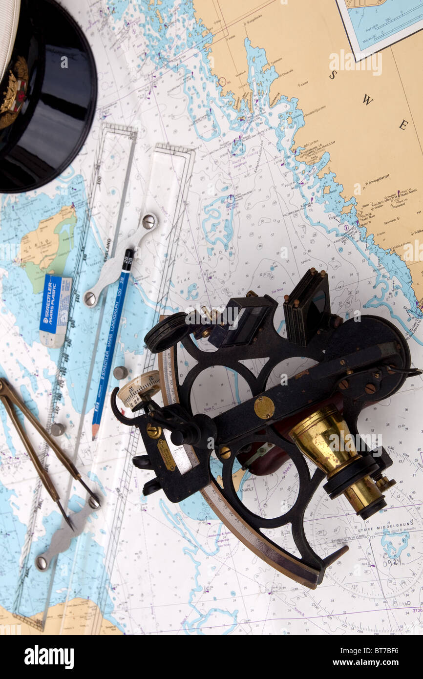 Navigation marine chart plot hires stock photography and images Alamy