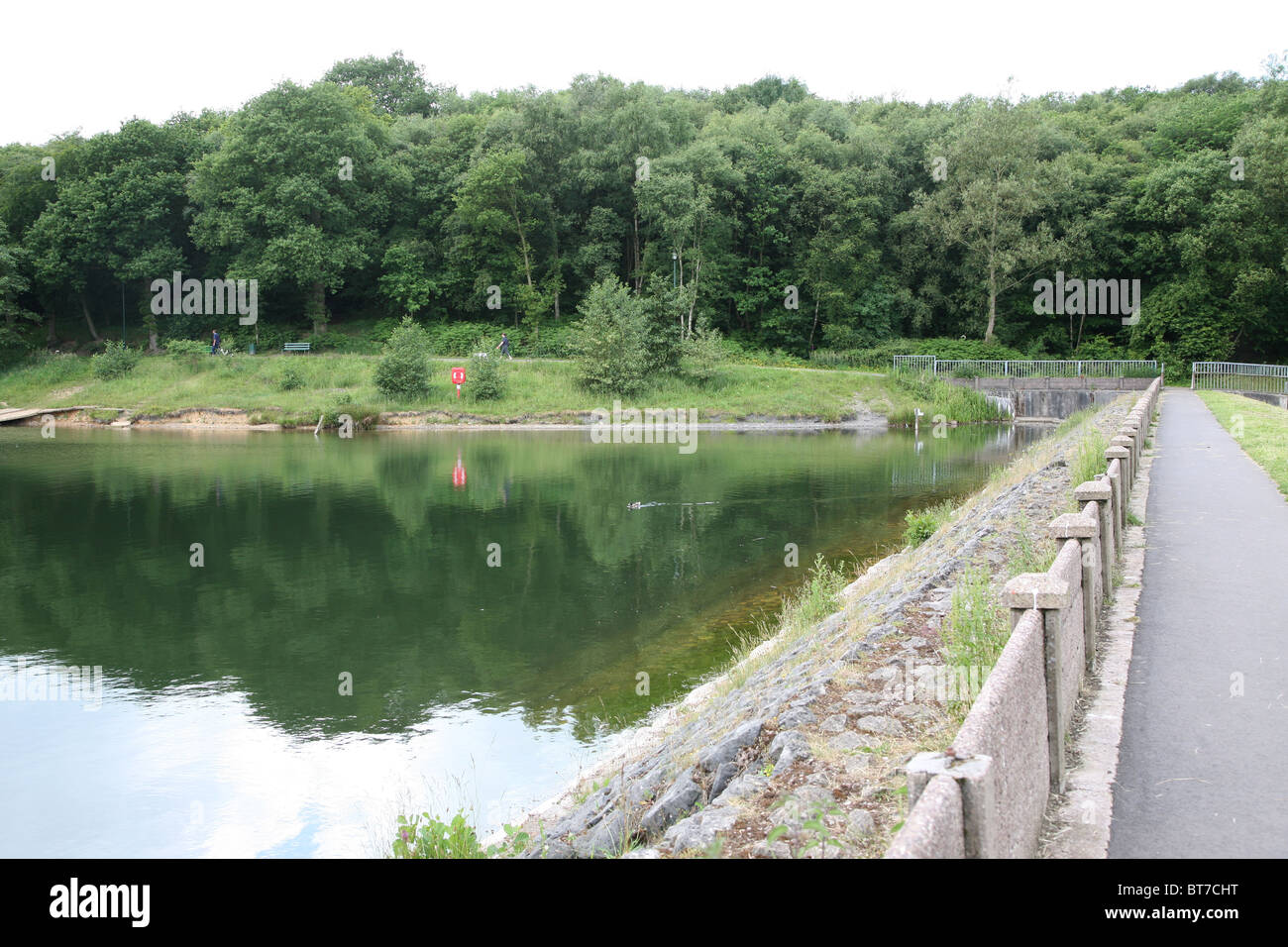 The dam at Bathpool, Kidsgrove, StokeonTrent, North Staffs., England
