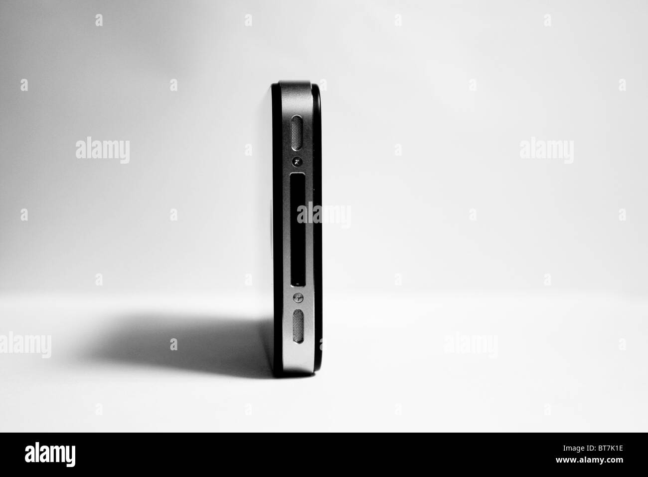 Apple iPhone 4 smartphone , in black and white mode Stock Photo Alamy