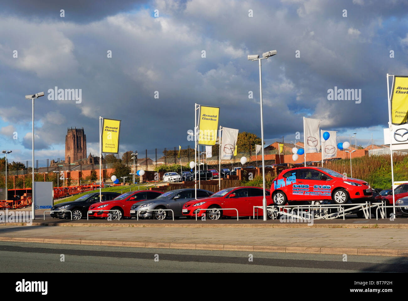 Sefton Street in the south dockland area of Liverpool known as the Dock