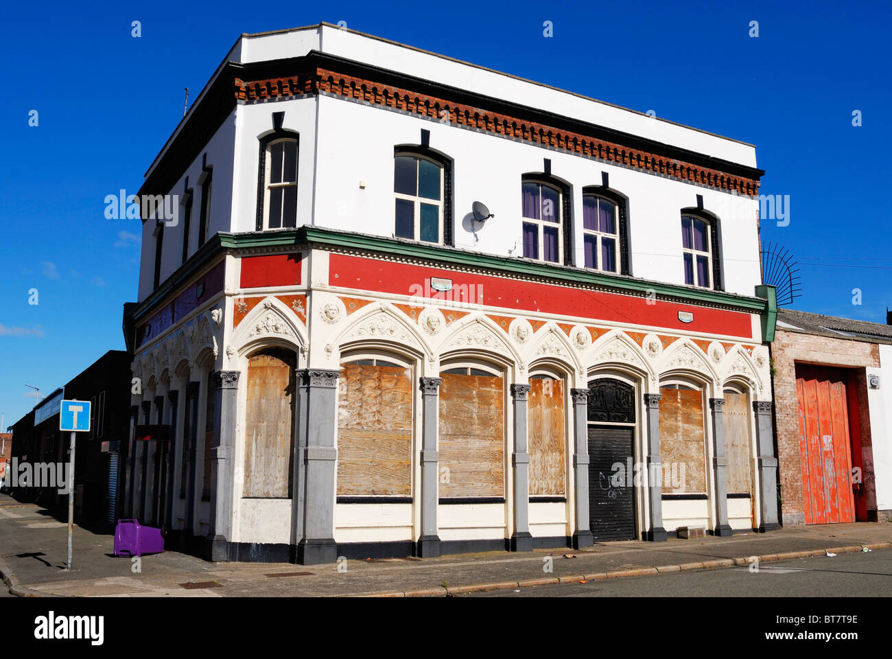The Angel public house in Stanhope Street, Toxteth, Liverpool. Stock Photo