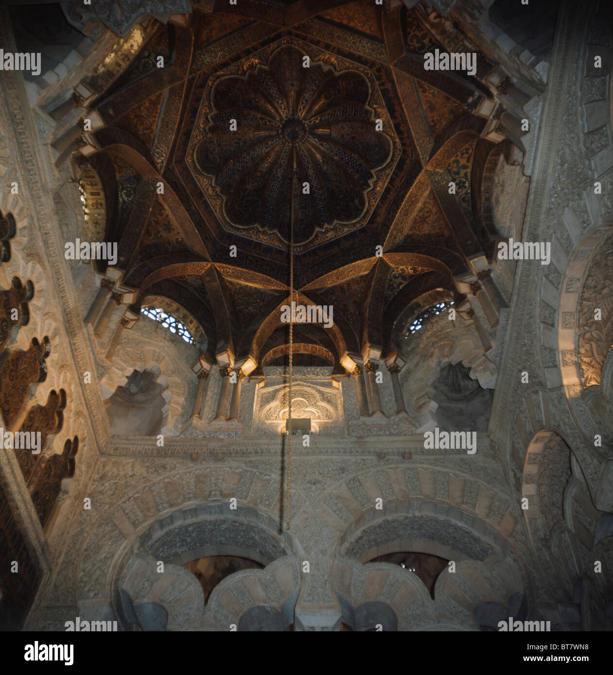 Kebla Sign Cupola rising above the Kebla in the 10th century Grand Mosque Cordoba ...