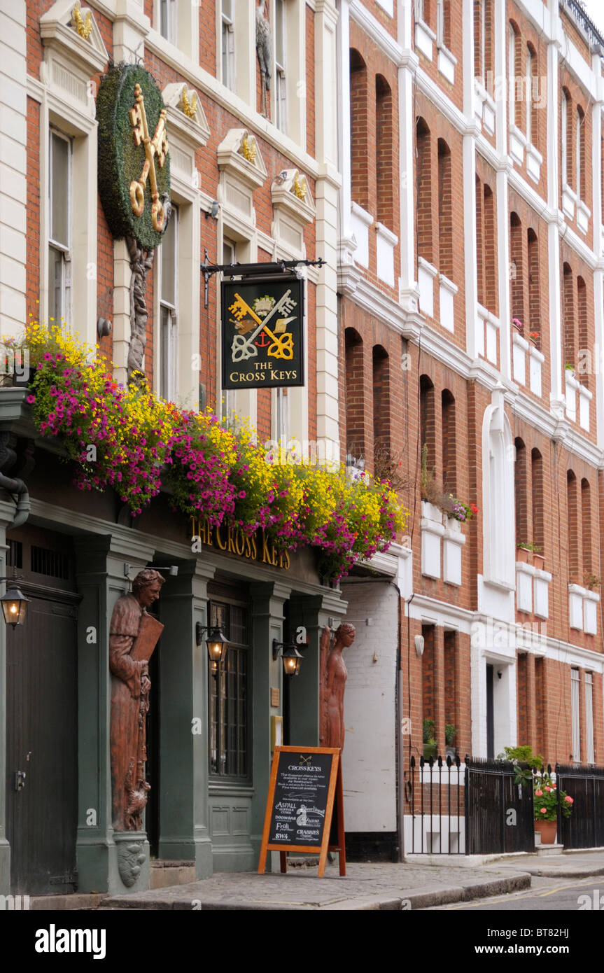 The Cross Keys public house in Lawrence Street, Chelsea, London