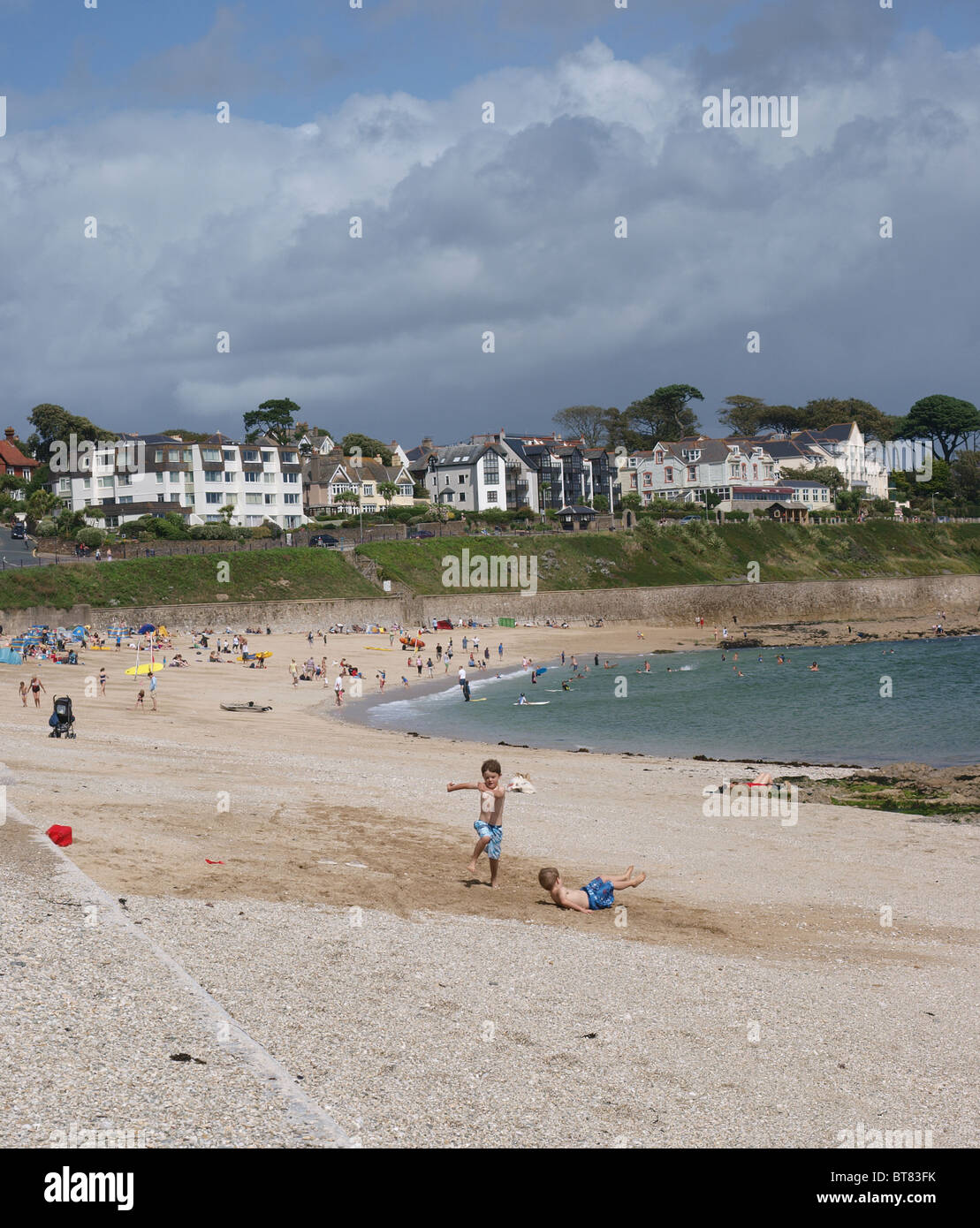 Gyllyngvase Beach Falmouth Stock Photo Alamy