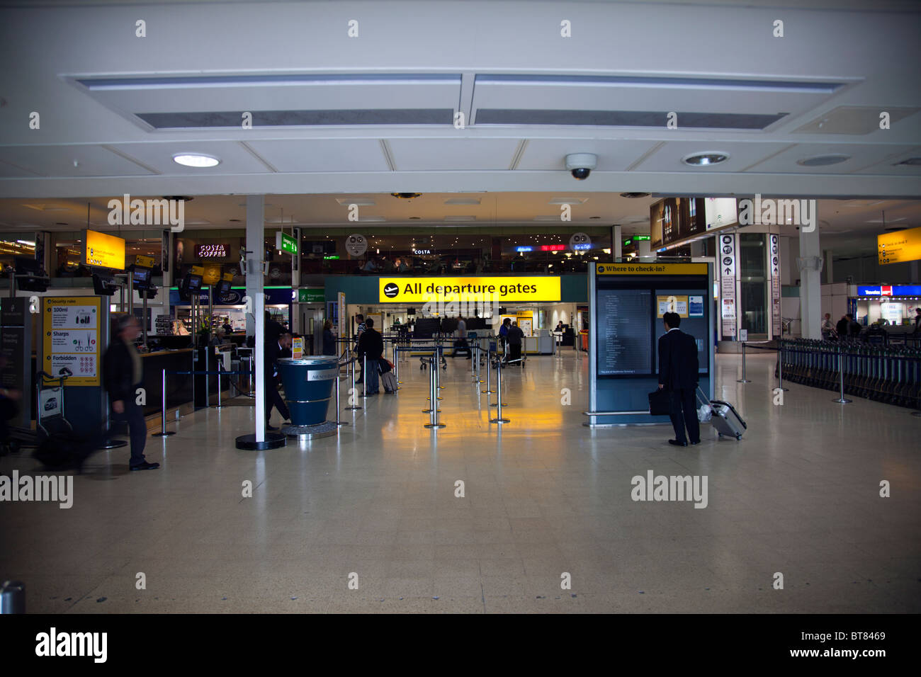 Heathrow airport, London, England, terminal one Stock Photo