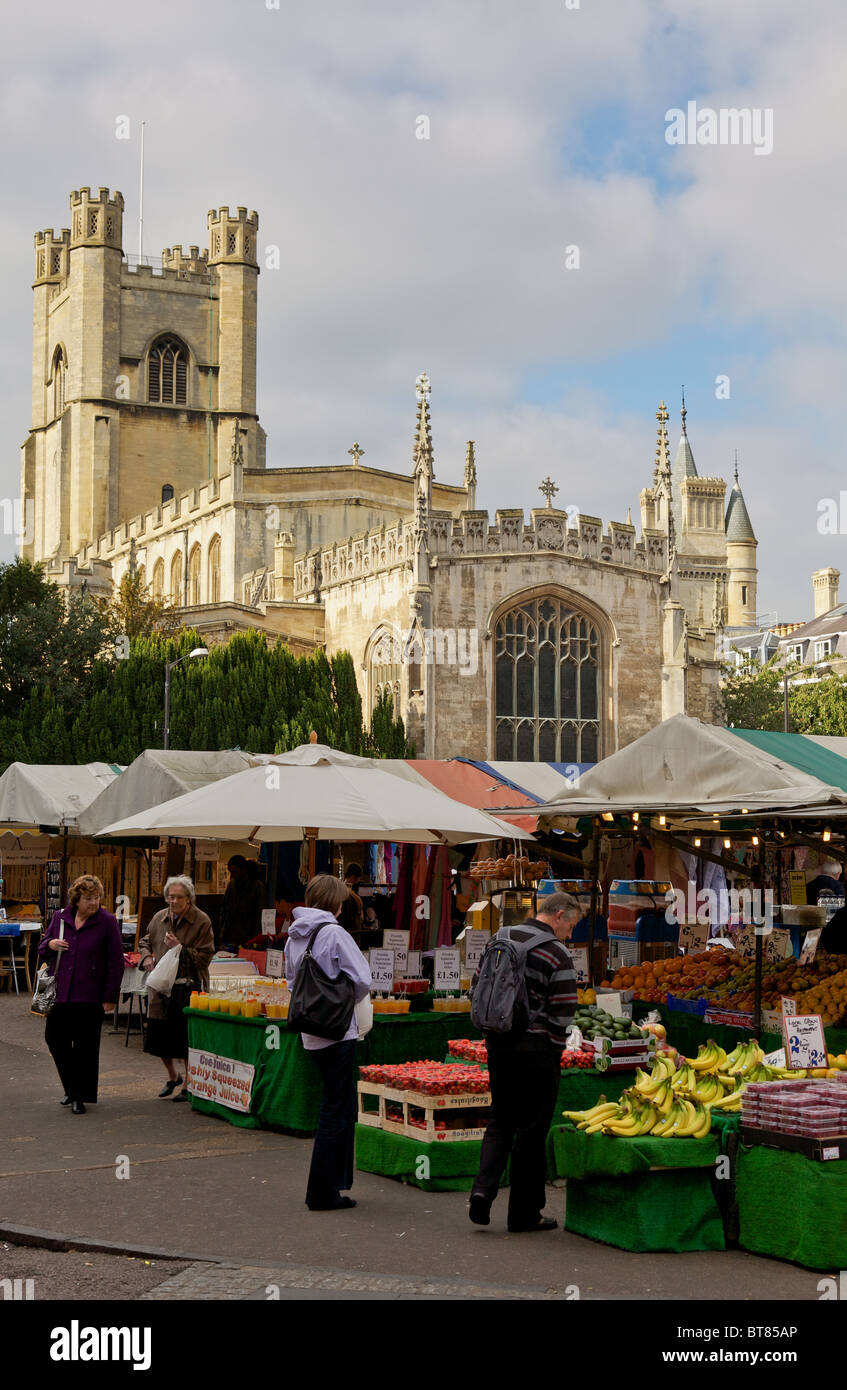 Cambridge market Stock Photo
