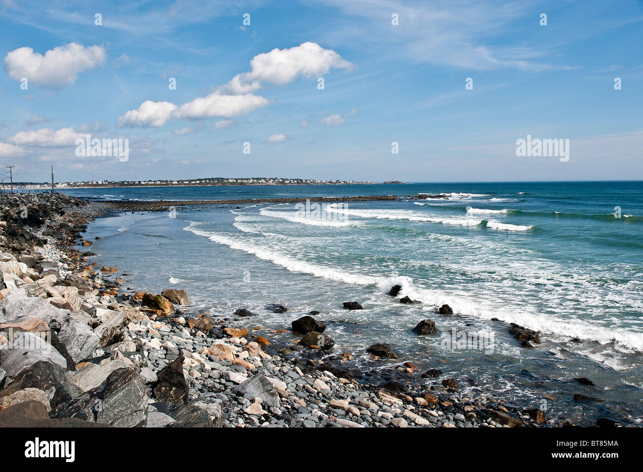 Beach, York, Maine, USA Stock Photo