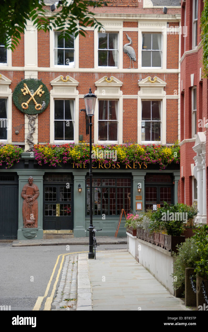 The Cross Keys public house in Lawrence Street, Chelsea, London