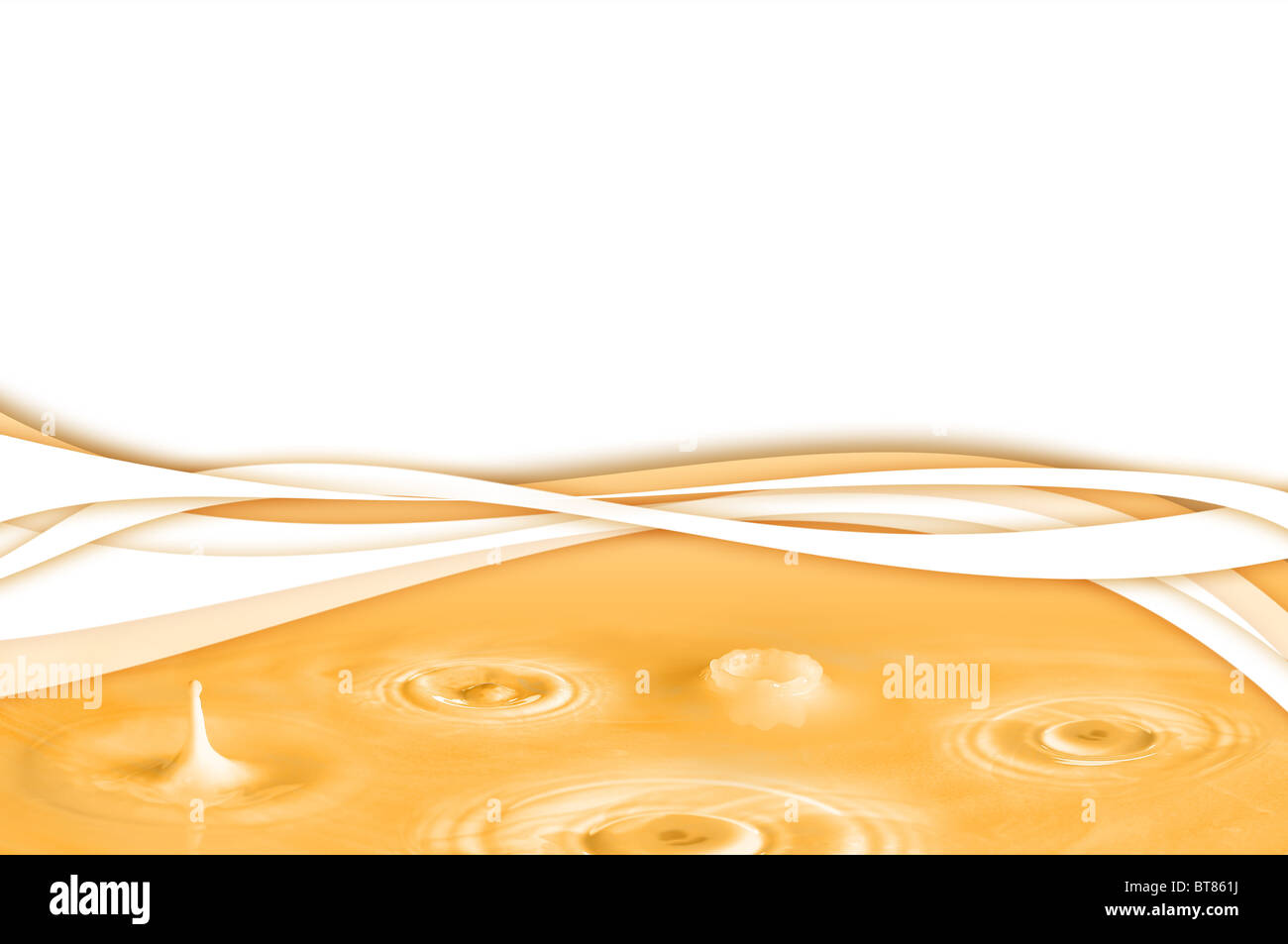 The color yellow abstract water background Stock Photo - Alamy