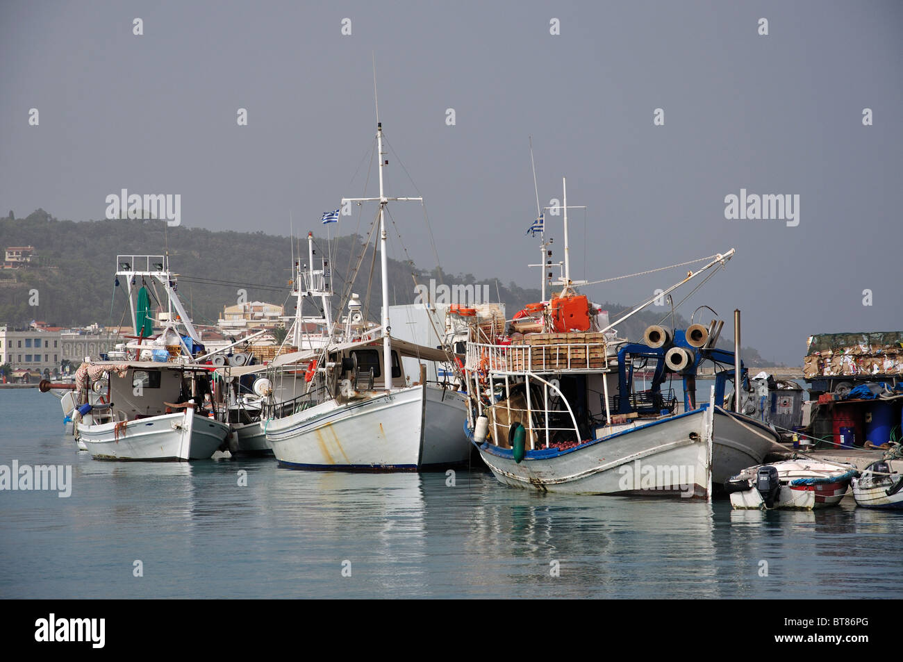 Harbour view, Zakynthos Town, Zakynthos (Zante), Ionian Islands, Greece Stock Photo