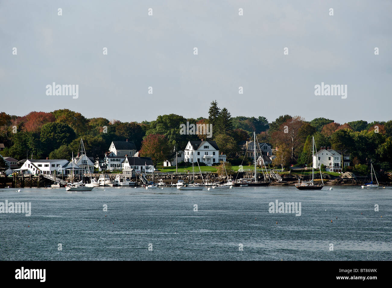 Boat scenic, New Castle, New Hampshire, USA Stock Photo