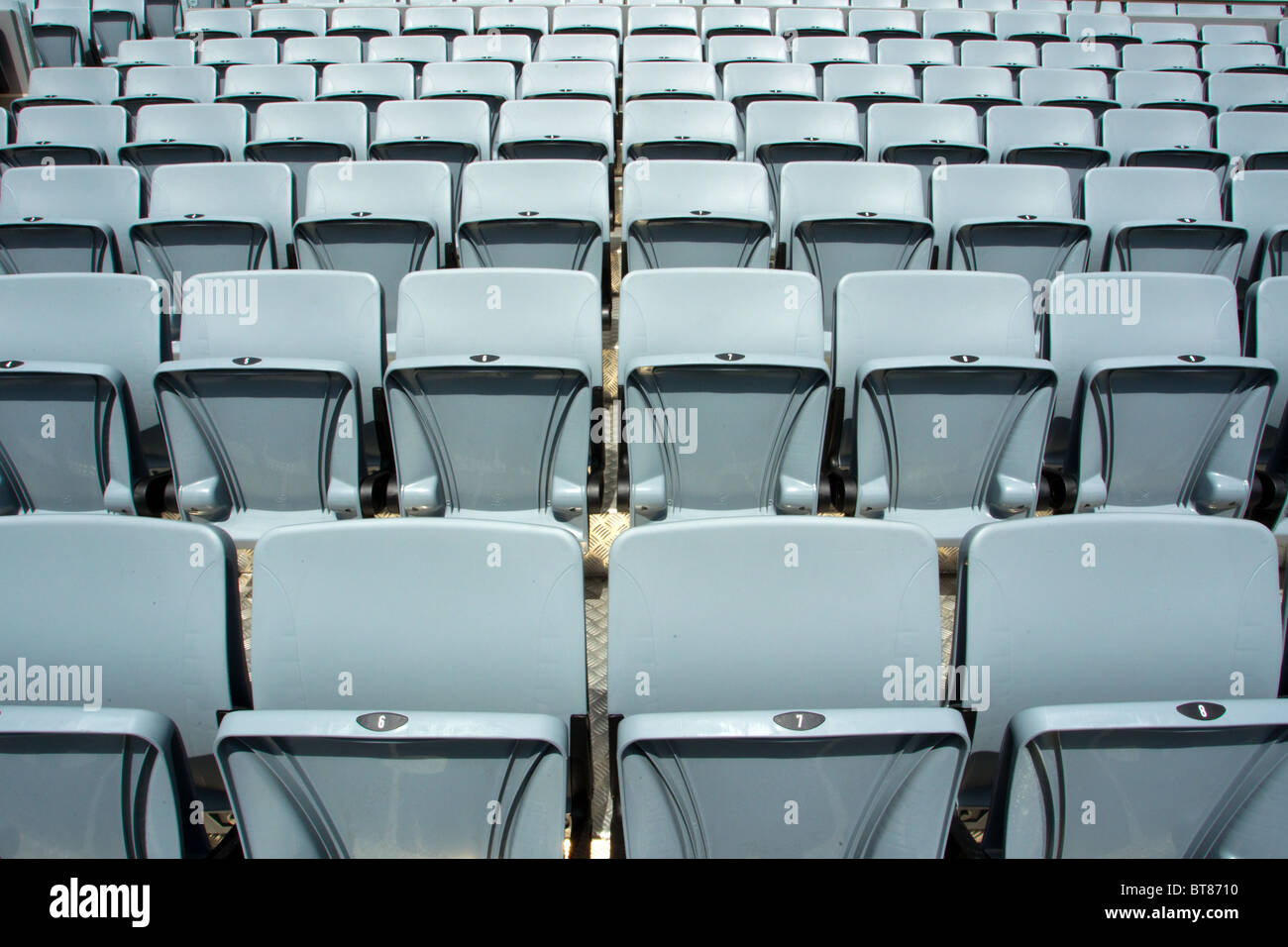Seats On The South Stand At Eden Park Stadium Auckland New Zealand Sunday October 10 2010 Stock Photo Alamy