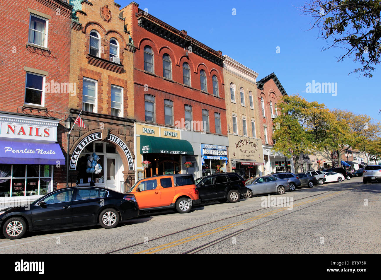 Main St., Northport Harbor, Long Island NY Stock Photo Alamy