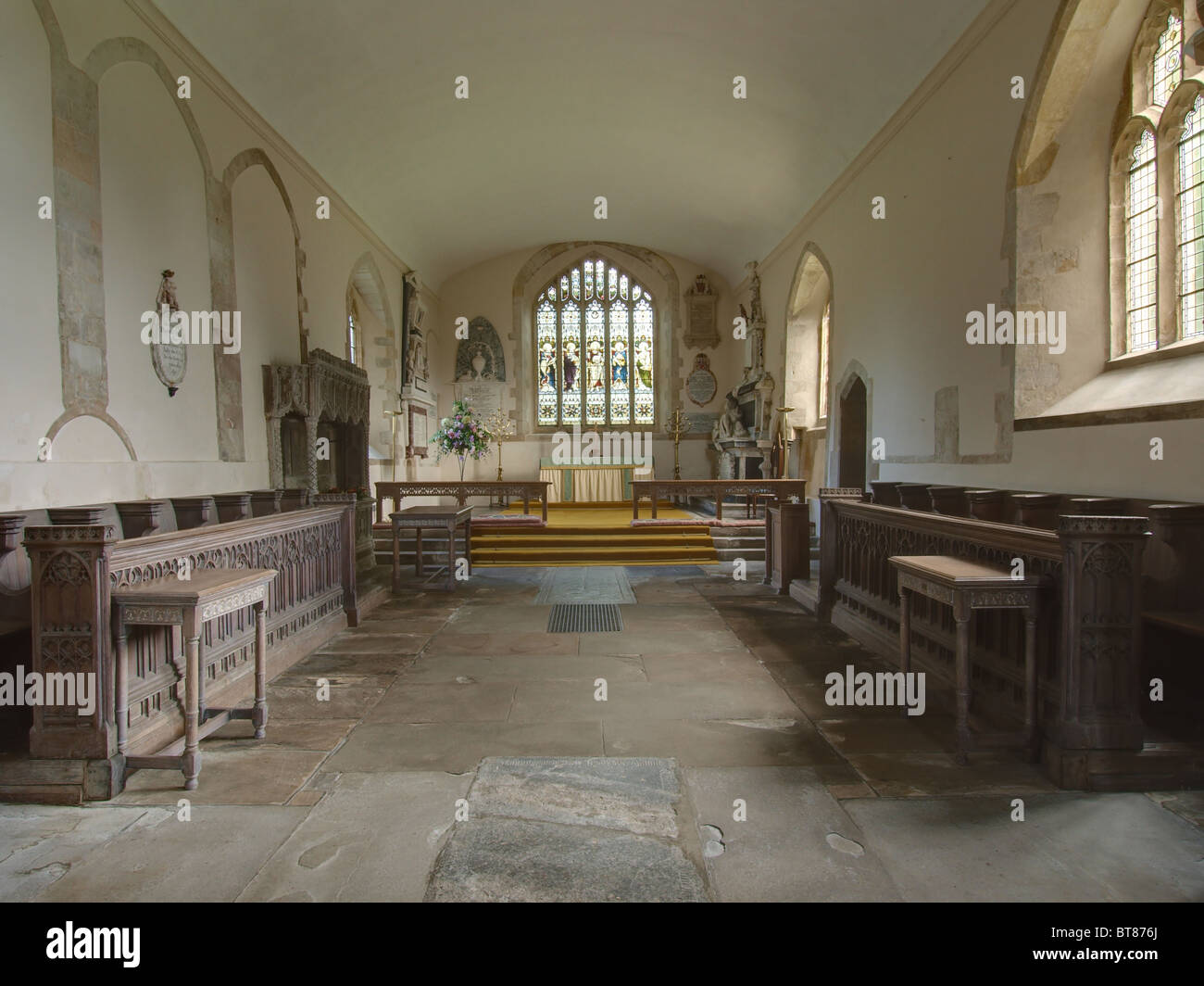 Ramsbury, Wiltshire, Church, Holy Cross, interior Stock Photo Alamy
