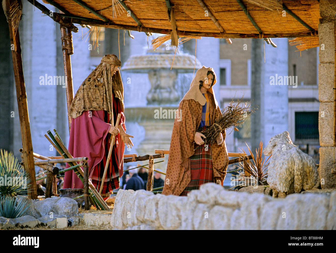 Nativity scene saint peters square hires stock photography and images