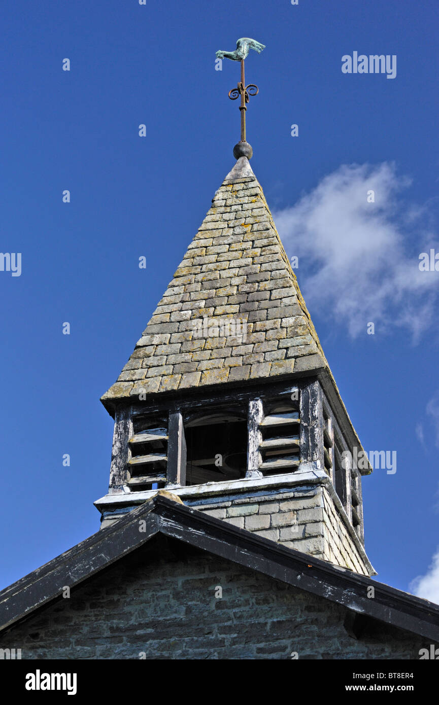 Belfry. Church of Saint John. Cowgill, Dentdale, Yorkshire Dales National Park, Cumbria, England, United Kingdom, Europe. Stock Photo