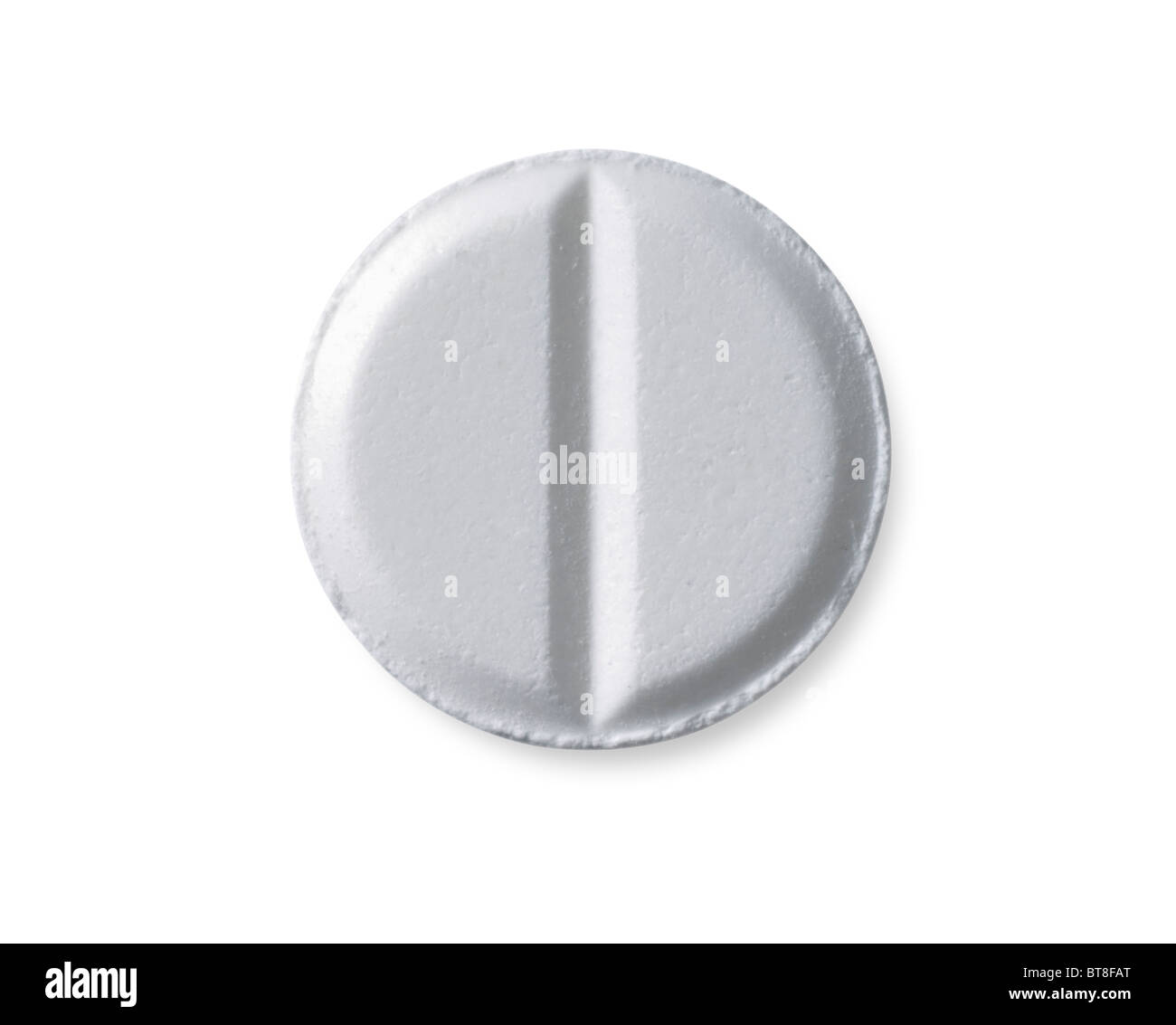 White circular medicinal pill Stock Photo - Alamy