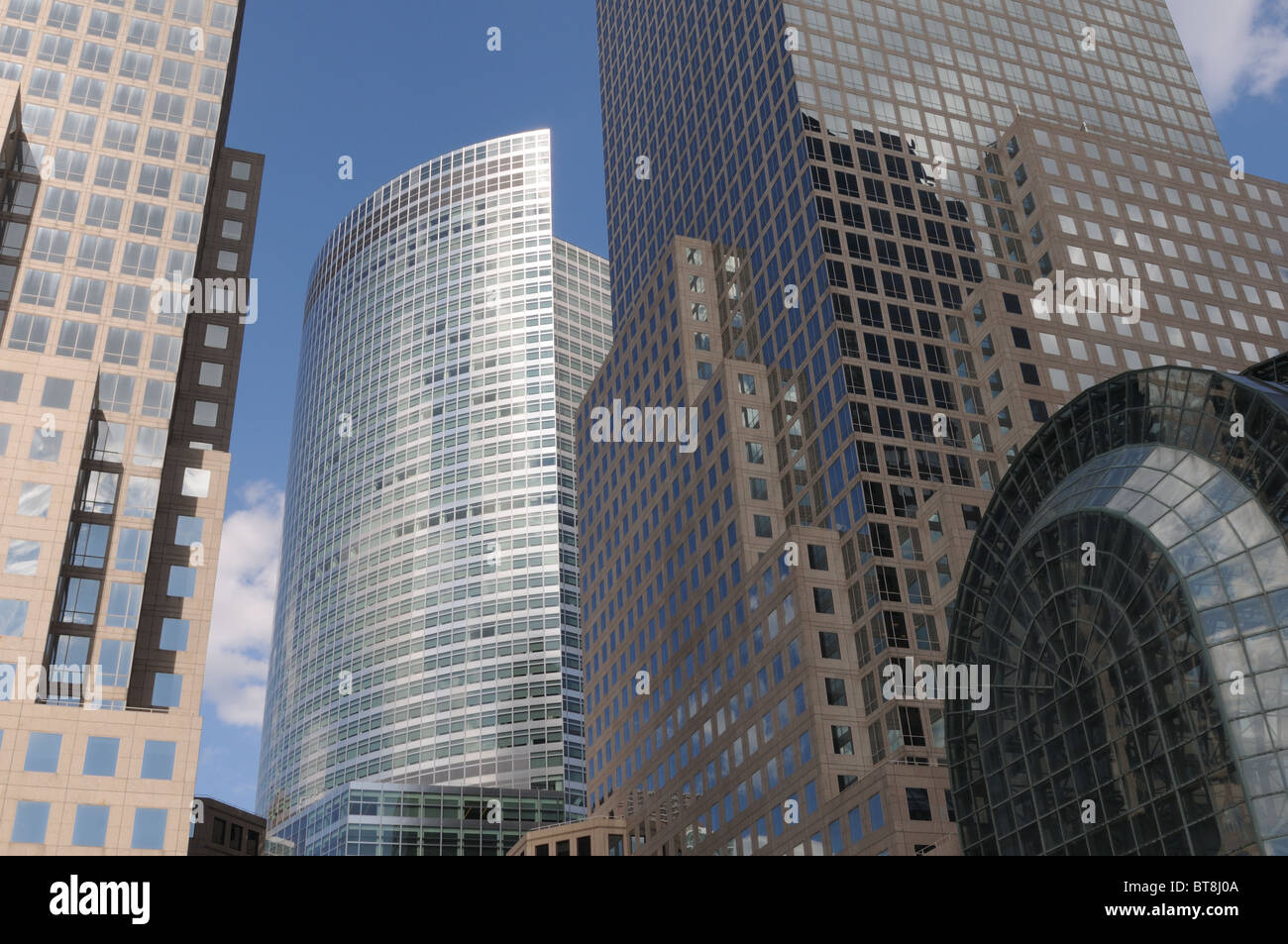 Goldman Sachs headquarters and the World Financial Center in Battery Park City. Stock Photo