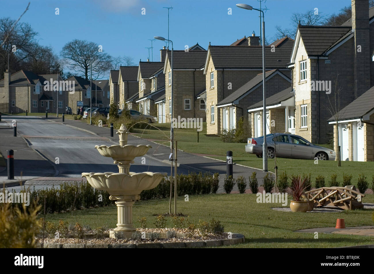 Cumbernauld new housing development Stock Photo Alamy