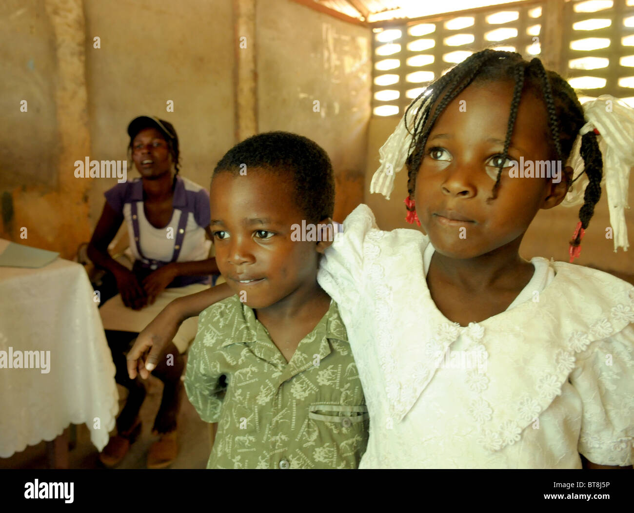 Women and Children on the Haitian Island of La Gonave Stock Photo Alamy