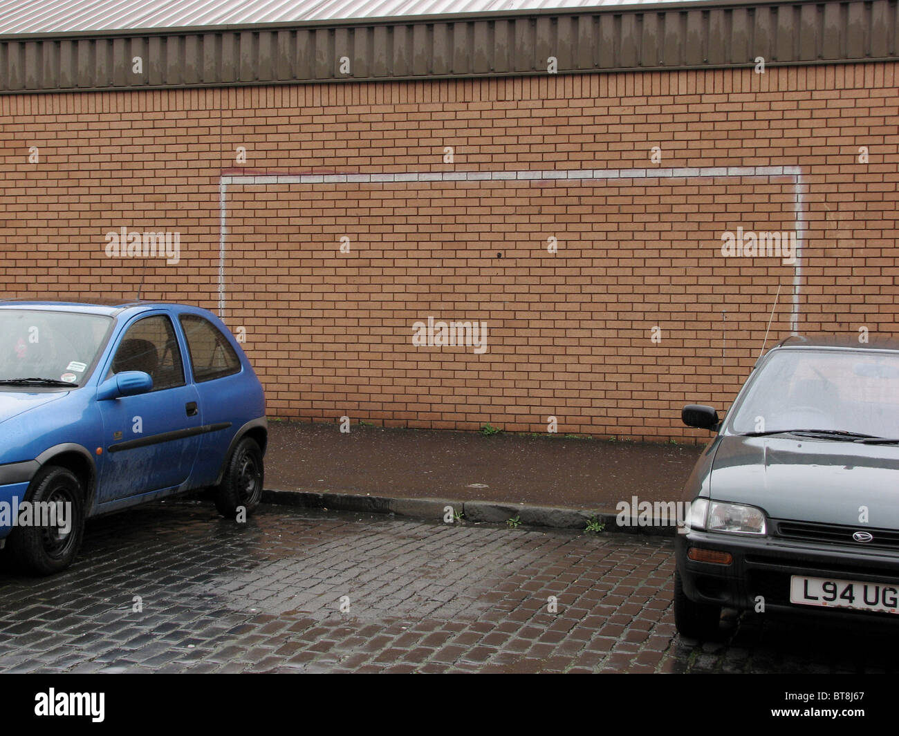 Parking space Glasgow Stock Photo Alamy