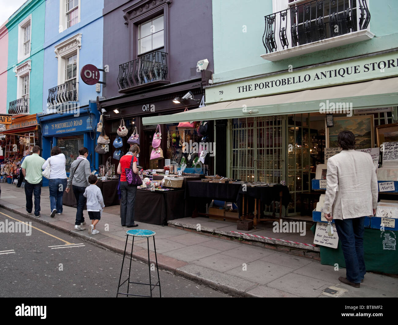 Portobello Road, London, England, UK, Europe Stock Photo