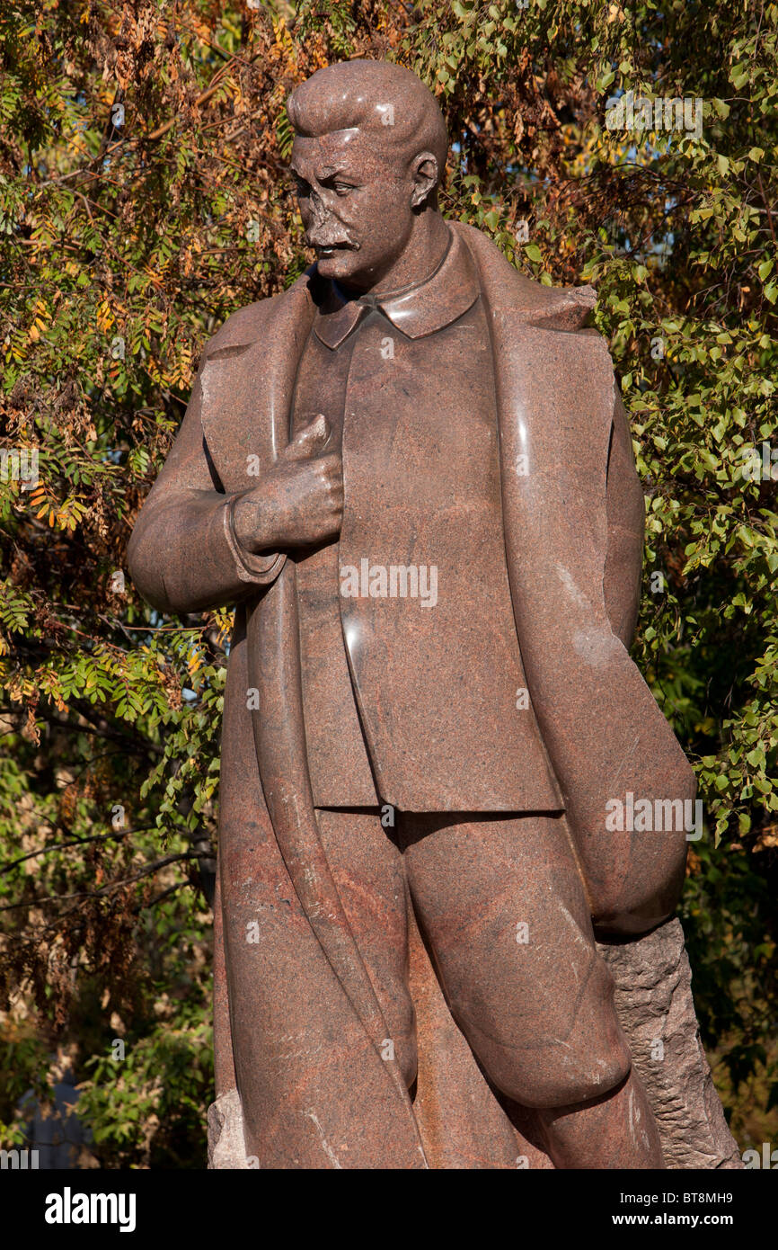 Statue of Soviet leader Joseph Stalin at the Fallen Monument Park