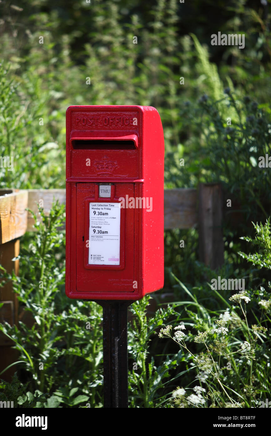 countryside post box near Montrose Scotland Stock Photo Alamy