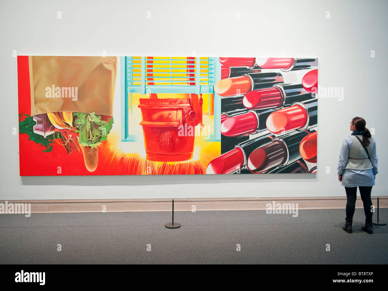 House of Fire by James Rosenquist at the Metropolitan Museum of Art in Manhattan , New York City, USA Stock Photo