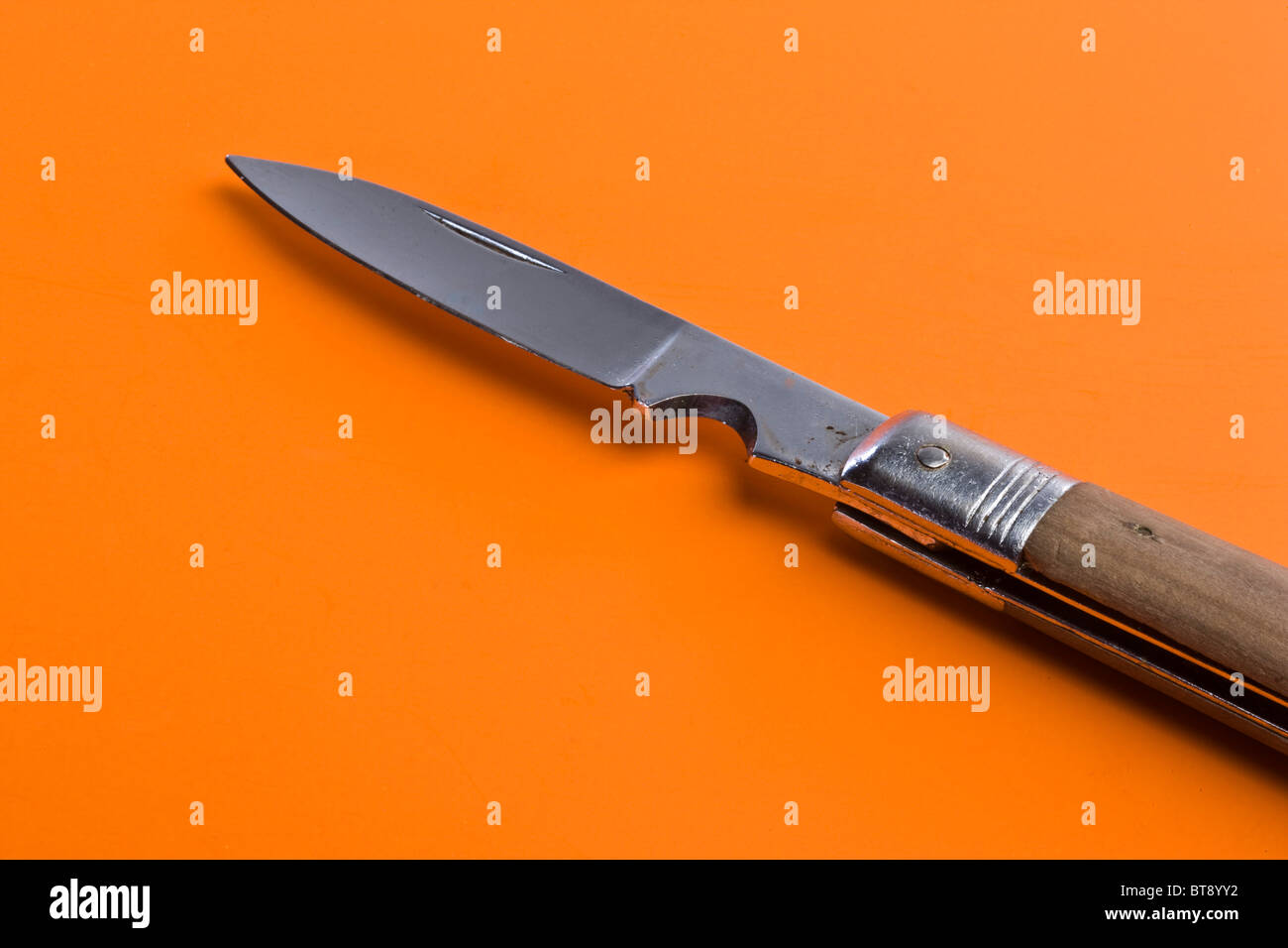 Folding knife Stock Photo