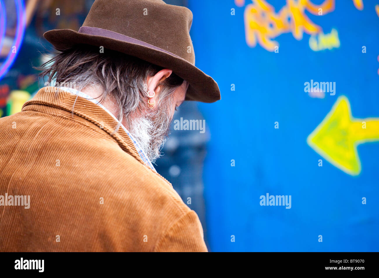 Man in the East Village, Manhattan, New York Stock Photo - Alamy