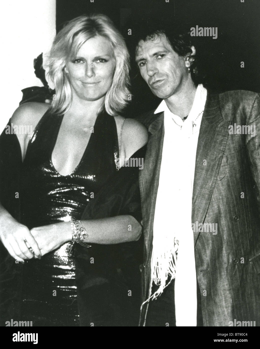KEITH RICHARDS and wife Patti Hansen in Los Angeles in 1988. Photo Vinnie  Zuffante Stock Photo - Alamy