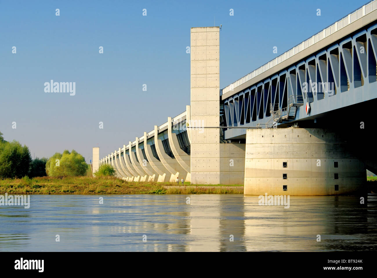Magdeburg Trogbruecke - Magdeburg Water Bridge 07 Stock Photo