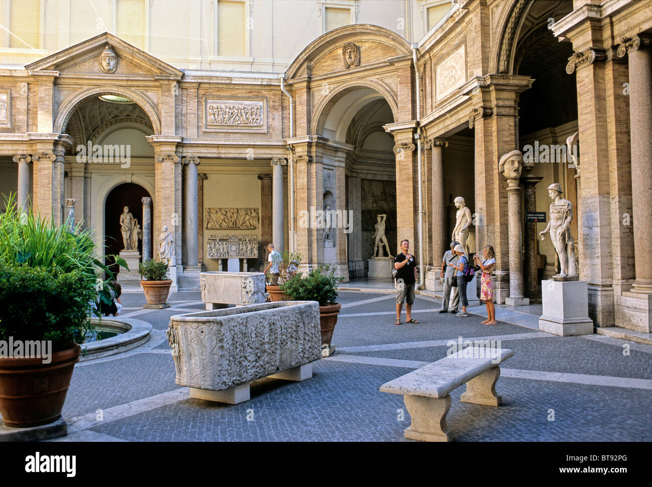 Cortile Ottagono museum, Vatican museums, Vatican City, Rome, Latium, Italy, Europe Stock Photo