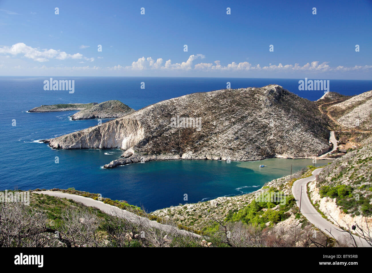 Coastal view, Porto Vromi, Zakynthos (Zante), Ionian Islands, Greece Stock Photo