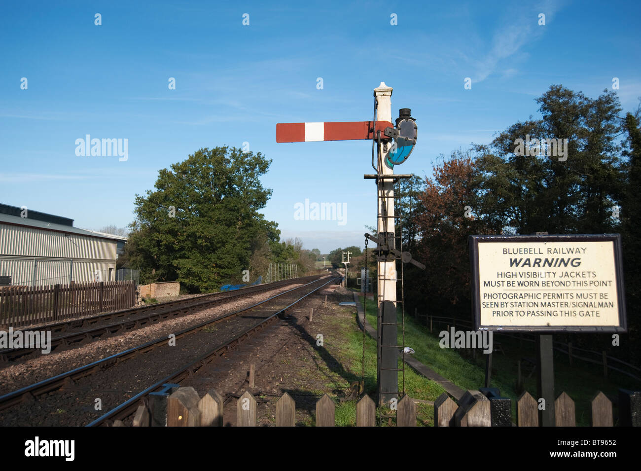 Stop Semaphore Signal, Sheffield Park Station, Bluebell Railway Stock ...