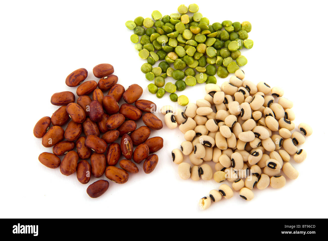 Various dried legumes isolated over white background Stock Photo Alamy