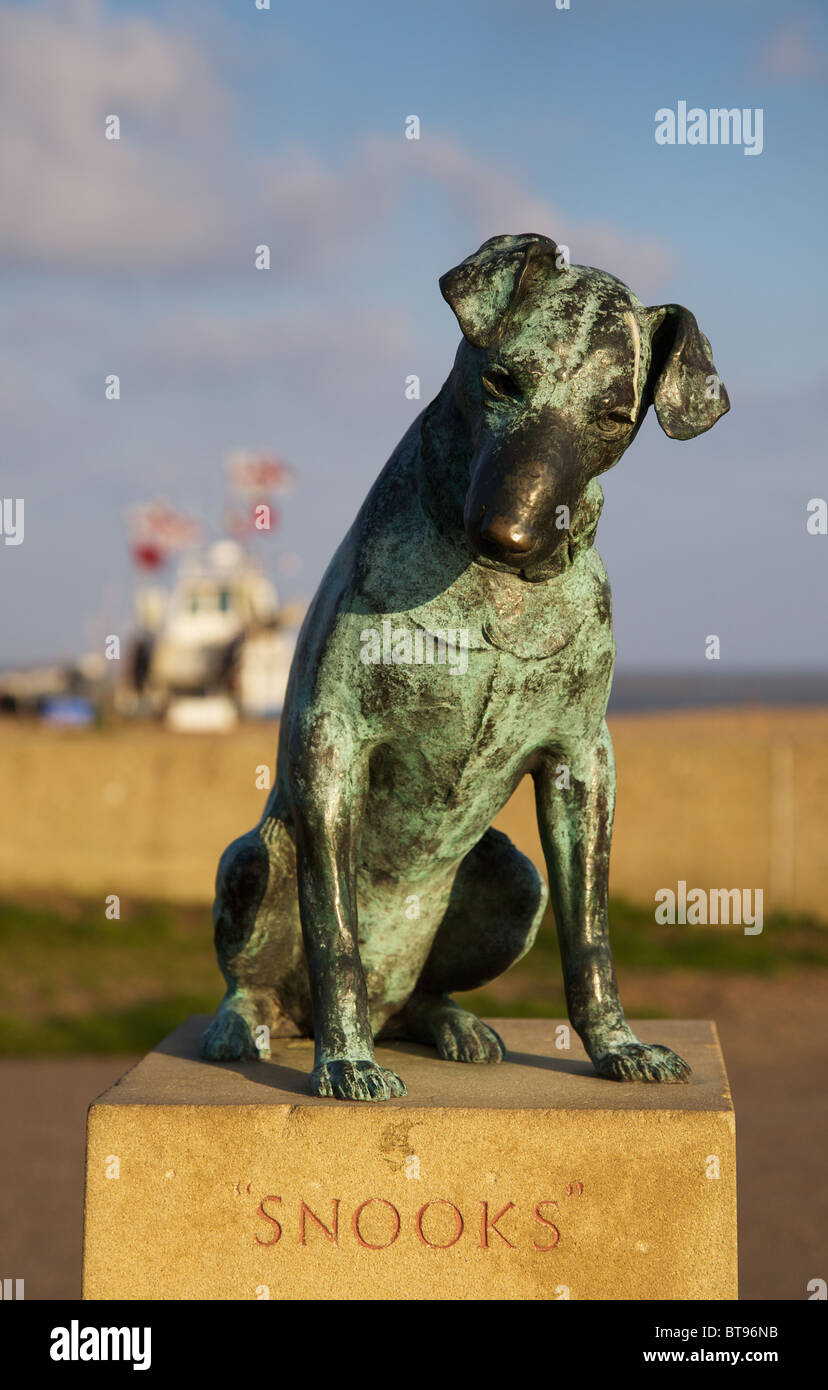 The famous 'Snooks' statue at Aldeburgh, Suffolk Stock Photo