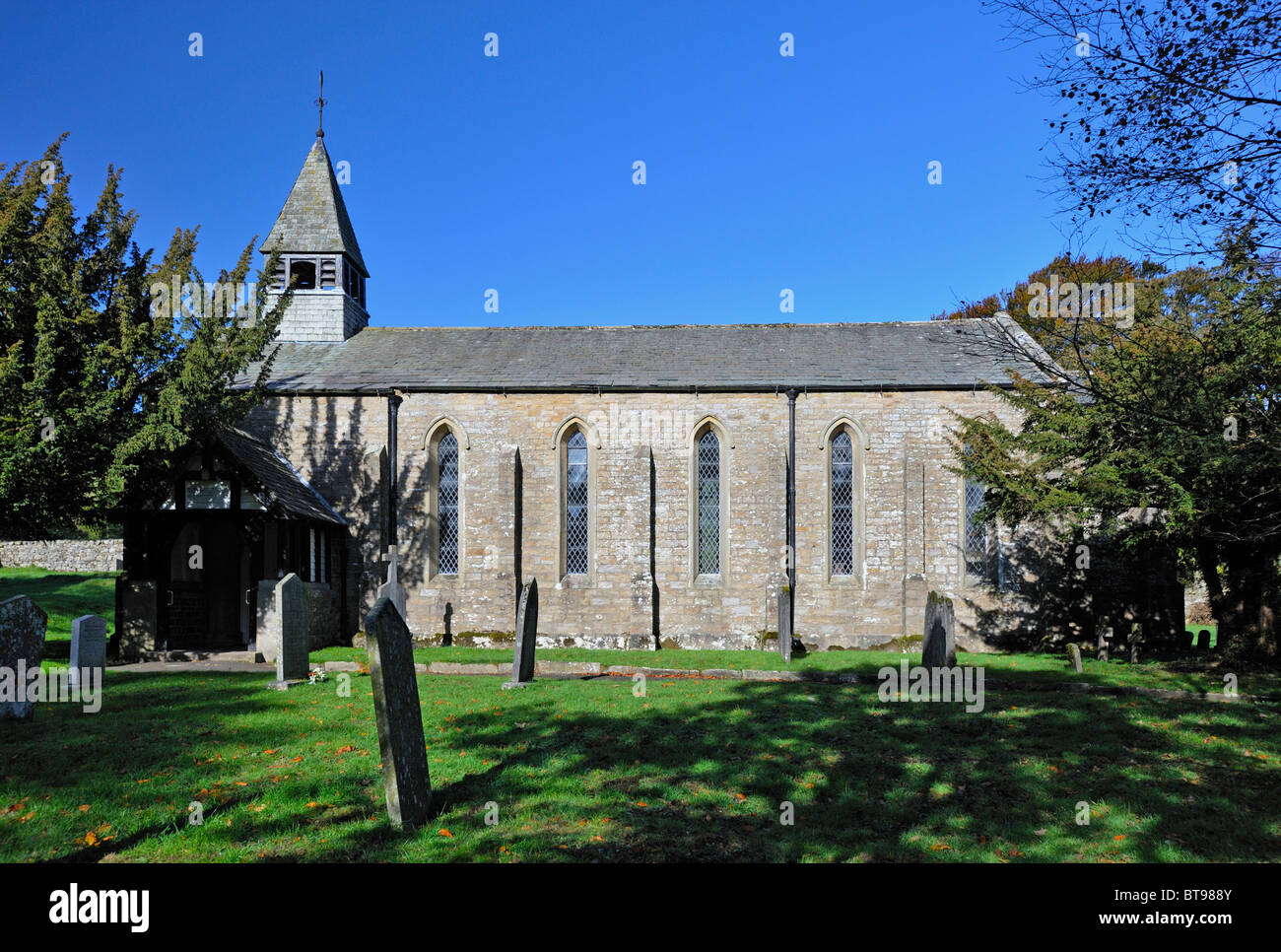 Church of Saint John the Evangelist. Cowgill, Dentdale, Yorkshire Dales National Park, Cumbria, England, United Kingdom, Europe. Stock Photo