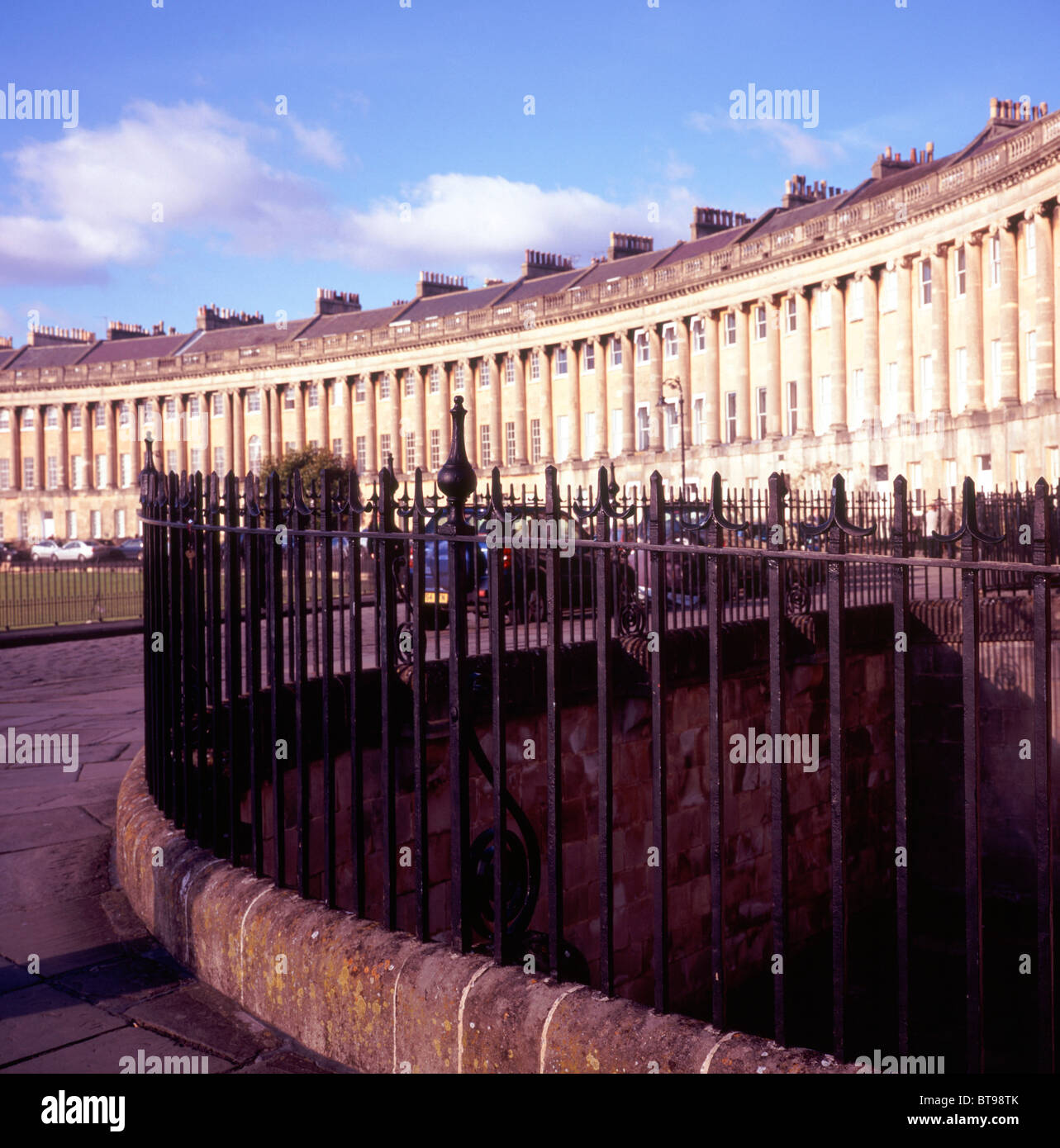 Royal Crescent Bath England Stock Photo