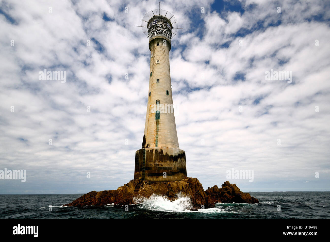 The Bishop Rock Lighthouse Isles Of Scilly England Stock Photo Alamy