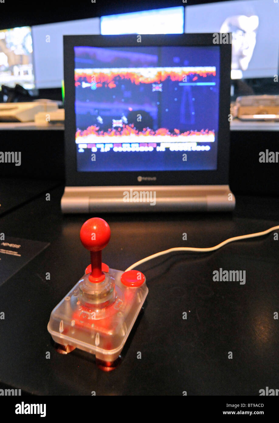 Photo taken during an exhibition about the history of video games