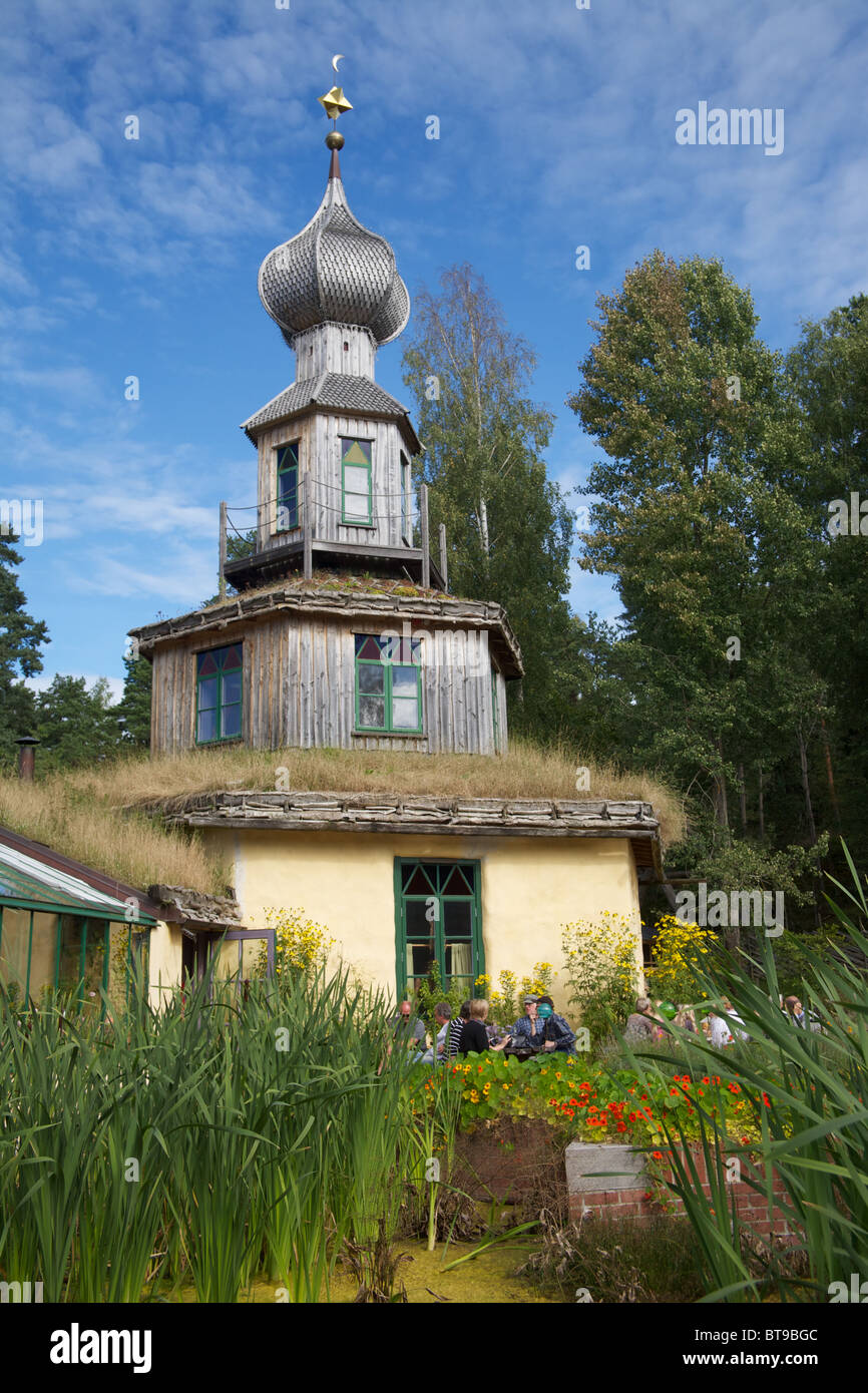 Oslo Art visiting Rammegård (Ramme Gaard, Rammegard) farm an eco-cultural  meeting place in Hvitsten, Norway Stock Photo - Alamy