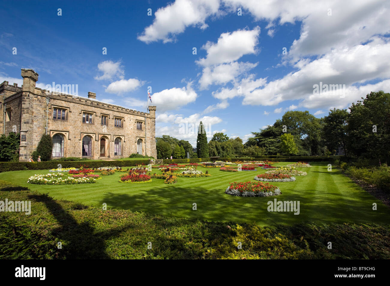 Ornamental gardens at Towneley Hall, Burnley Stock Photo