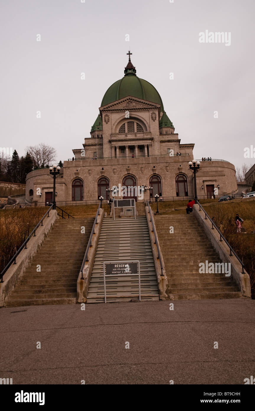 View of St Joseph's Oratory of Mont Royal, Montreal, Canada Stock Photo