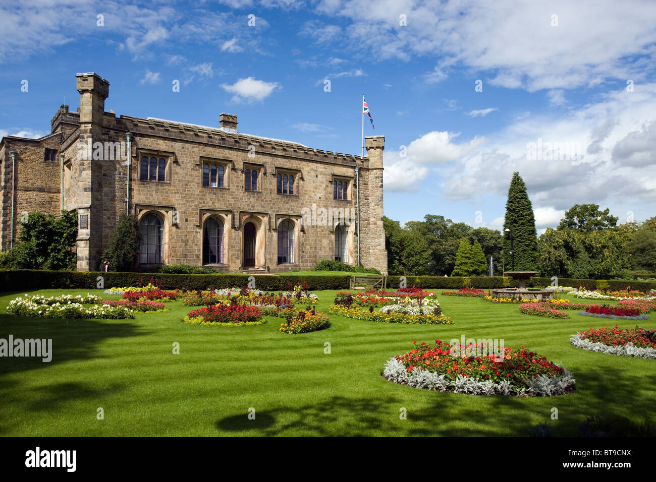 Ornamental gardens at Towneley Hall, Burnley Stock Photo