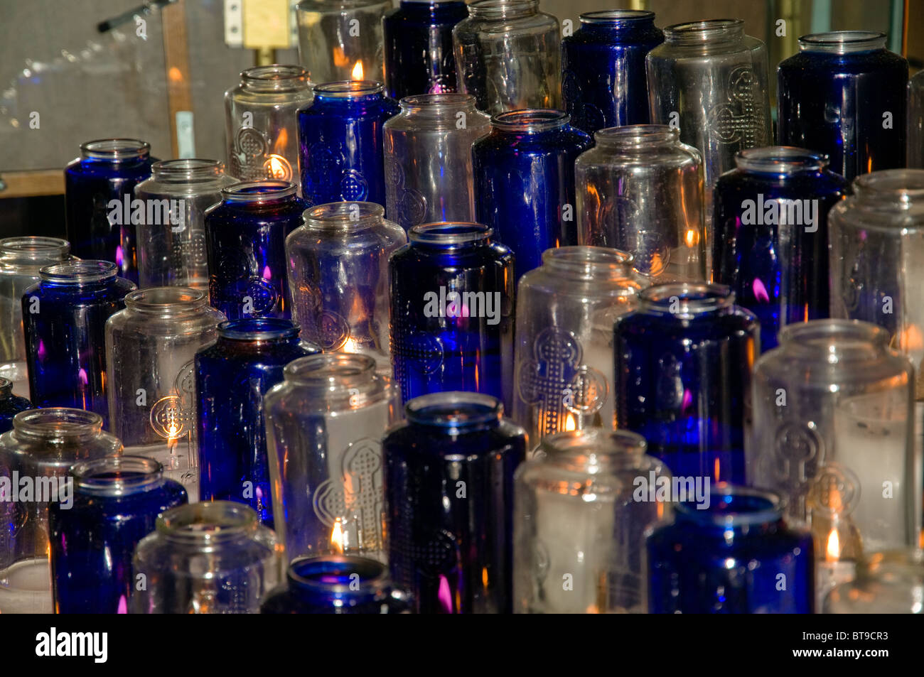 Candles in Basilique Notre Dame, Montreal, Canada Stock Photo Alamy