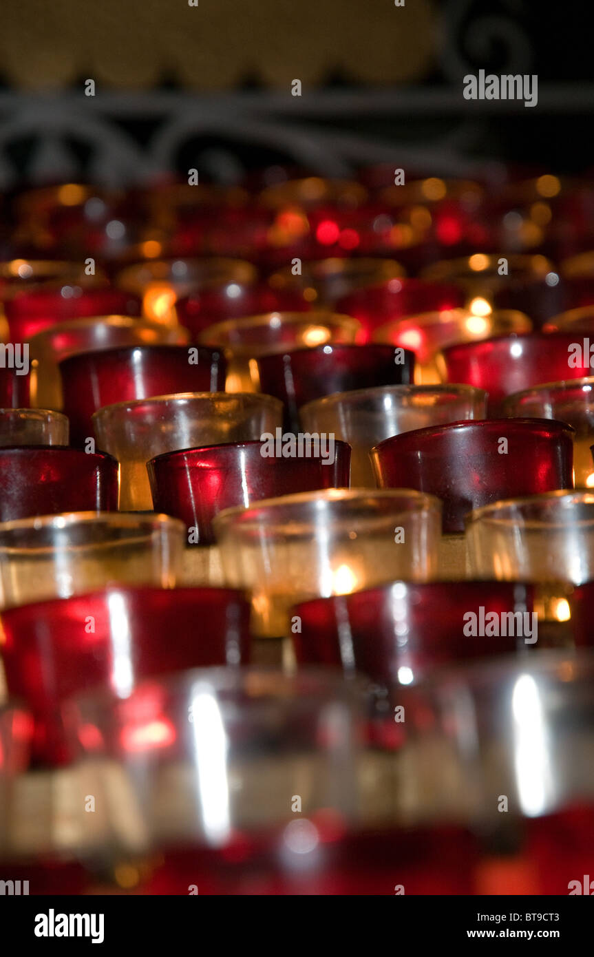 Candles in Basilique Notre Dame, Montreal, Canada Stock Photo Alamy