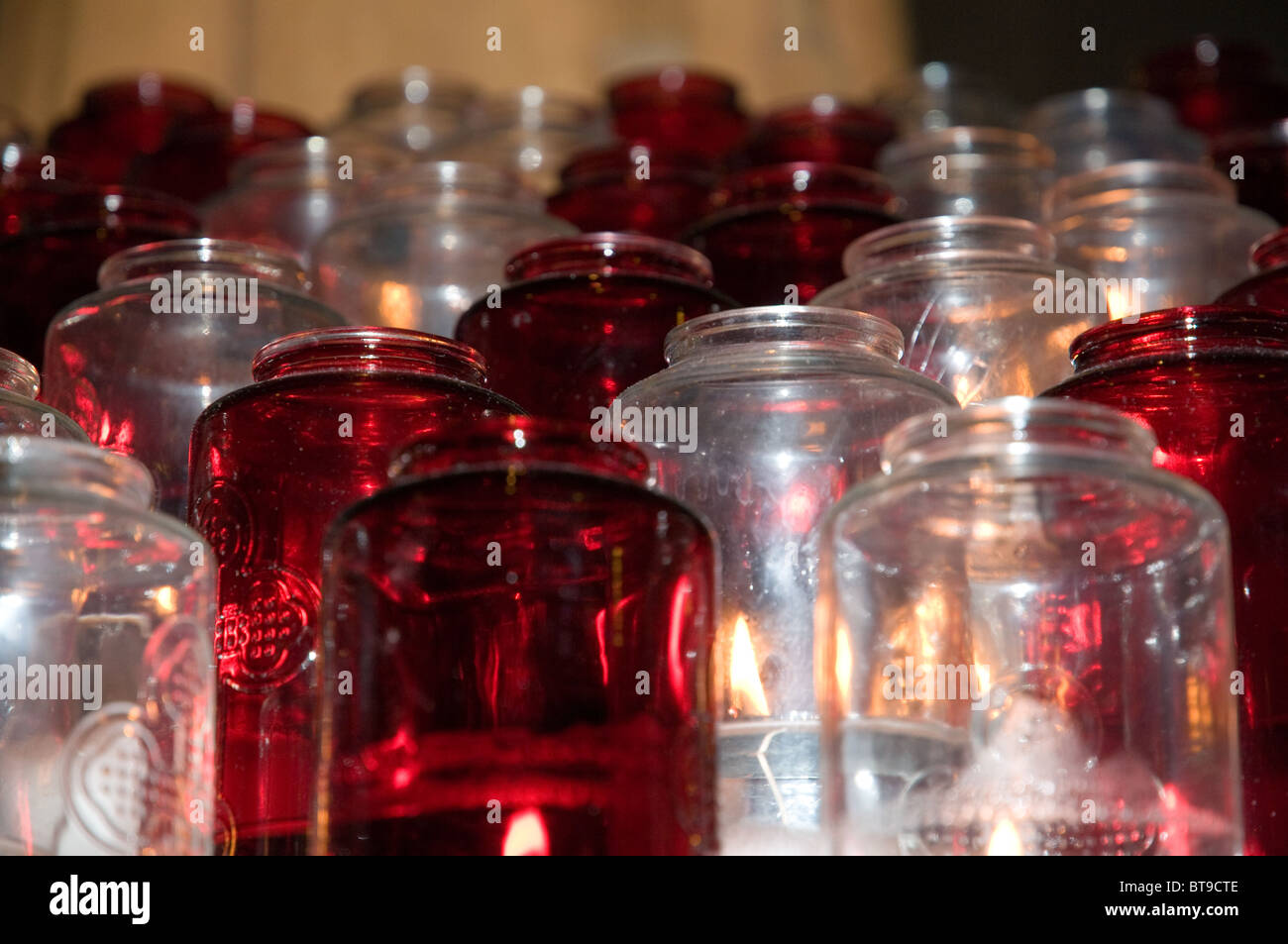 Candles in Basilique Notre Dame, Montreal, Canada Stock Photo Alamy