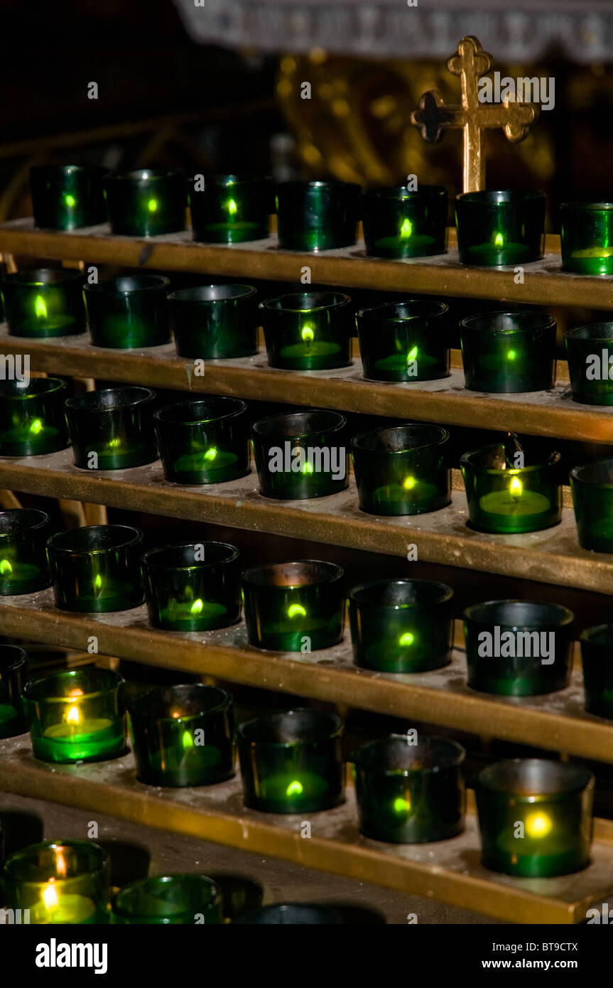 Candles in Basilique Notre Dame, Montreal, Canada Stock Photo Alamy